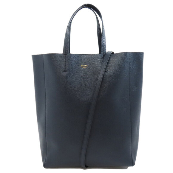 CELINE Vertical Cabas Leather Handbag - Picture 1 of 11